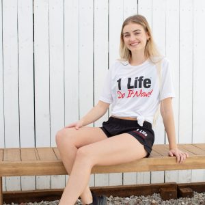 1 Life Ladies Sports Shorts - Black